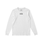 Intensive Purposes T-shirt features the phrase “INTENSIVE PURPOSES” in black type on a white long-sleeve, capturing a pla