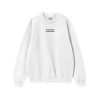Intensive Purposes Hoodie & Sweatshirt features minimalist design with INTENSIVE PURPOSES text, ribbed cuffs, and hem on a pl