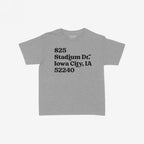 Iowa Football Stadium Address Women's Baby Tee