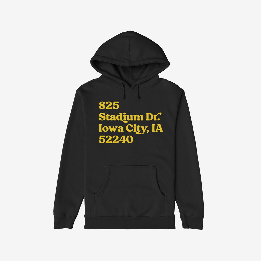 Iowa Football Stadium Address Hoodie & Sweatshirt