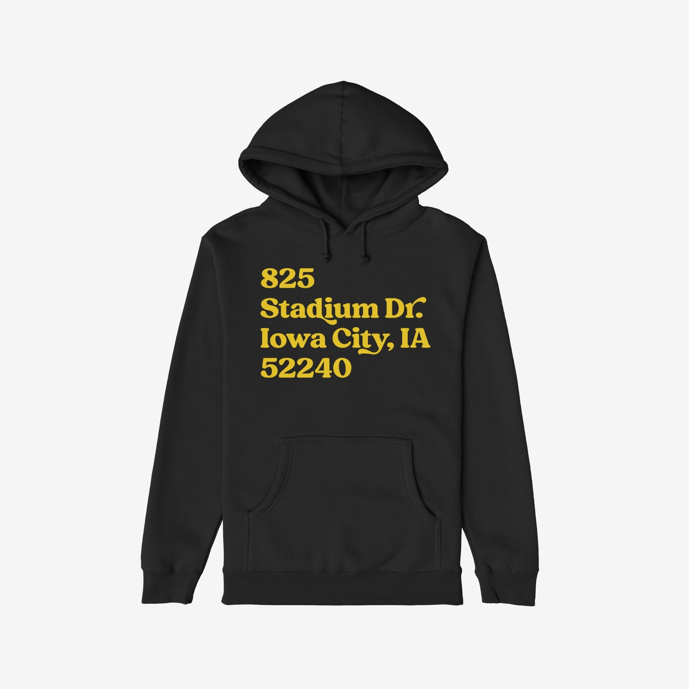 Iowa Football Stadium Address Hoodie & Sweatshirt