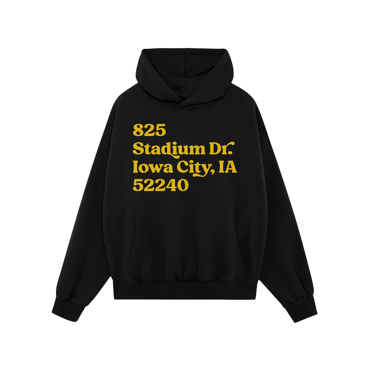 Iowa Football Stadium Address Hoodie