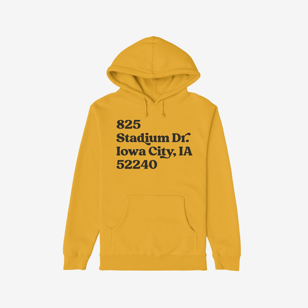 Iowa Football Stadium Address Hoodie & Sweatshirt