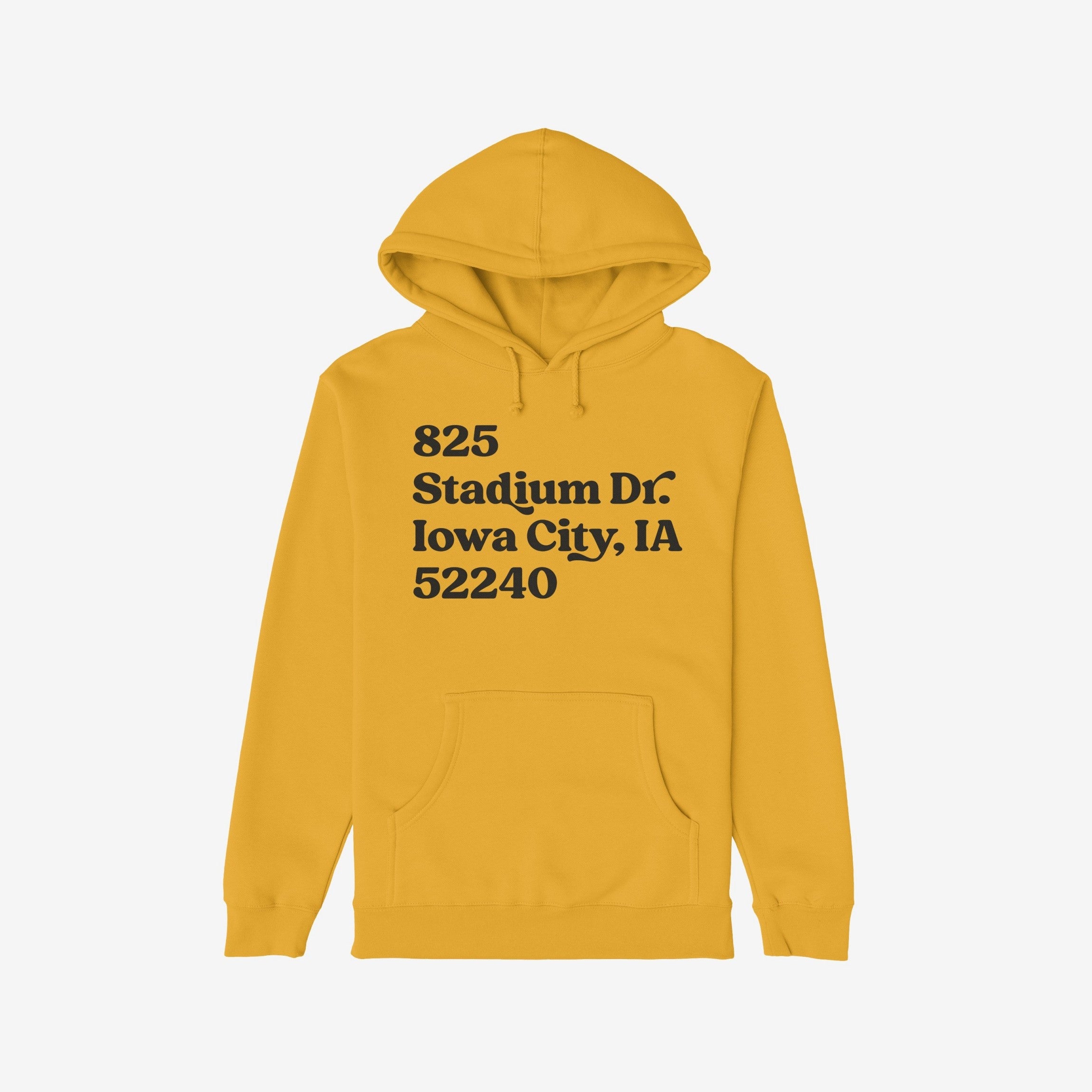 Iowa Football Stadium Address Hoodie & Sweatshirt