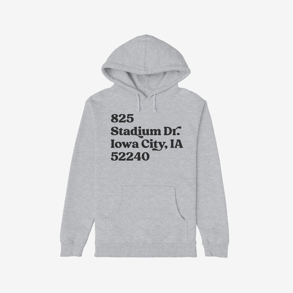 Iowa Football Stadium Address Hoodie & Sweatshirt