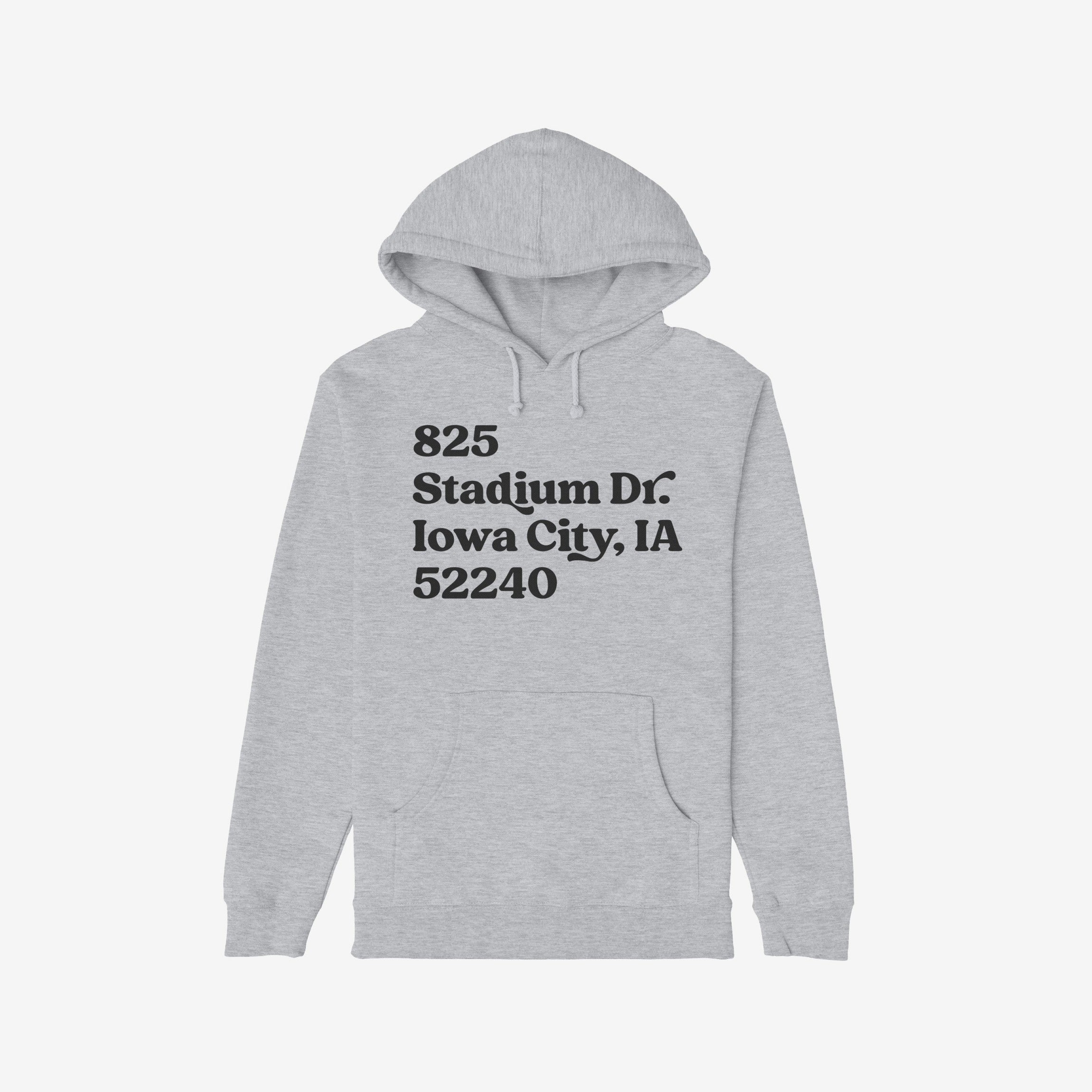 Iowa Football Stadium Address Hoodie & Sweatshirt