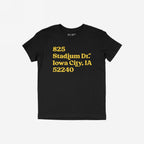 Iowa Football Stadium Address T-shirt