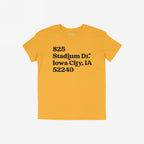 Iowa Football Stadium Address T-shirt