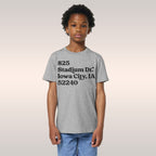 Iowa Football Stadium Address Kids T-shirt