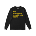 Iowa Football Stadium Address Long Sleeve T-shirt