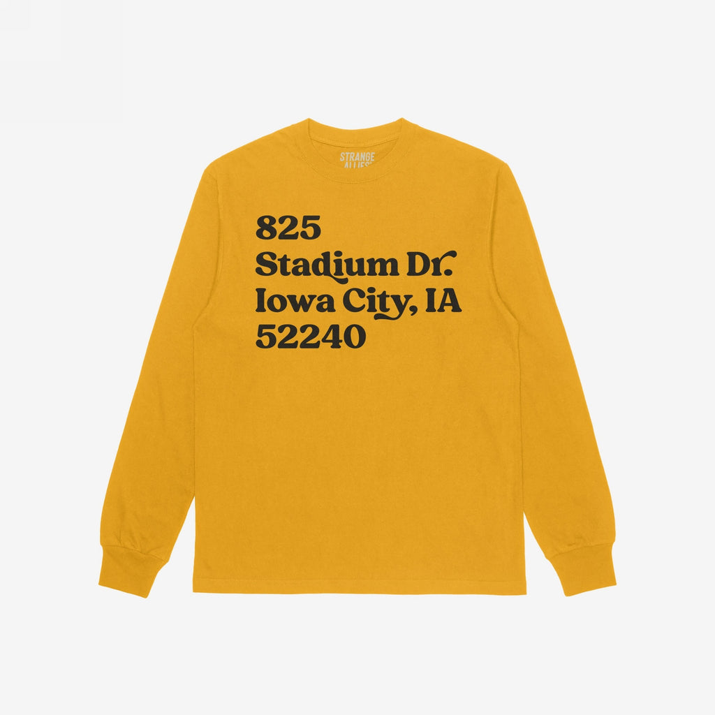 Iowa Football Stadium Address T-shirt