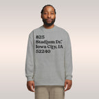 Iowa Football Stadium Address Long Sleeve T-shirt