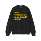 Iowa Football Stadium Address Sweatshirt