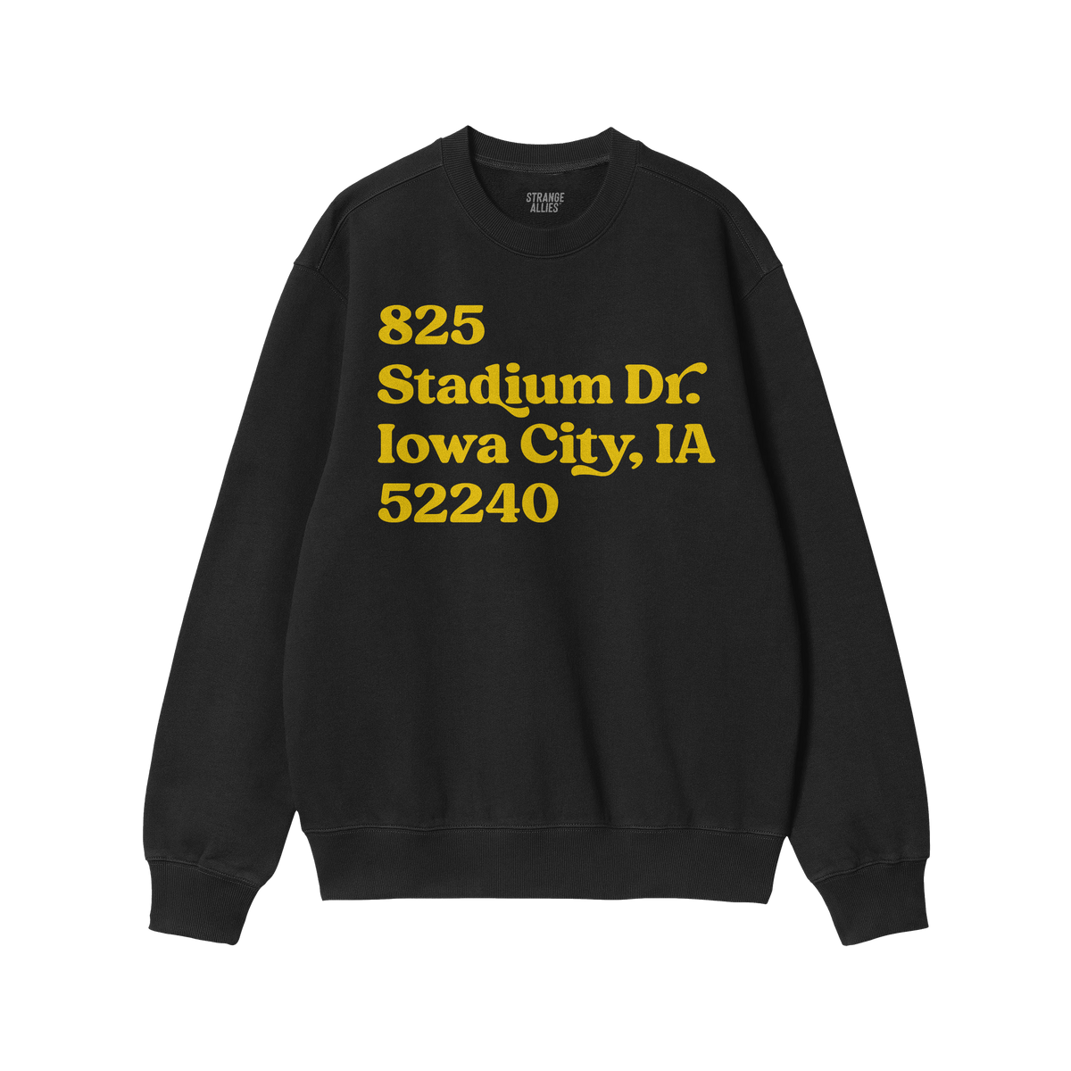 Iowa Football Stadium Address Sweatshirt