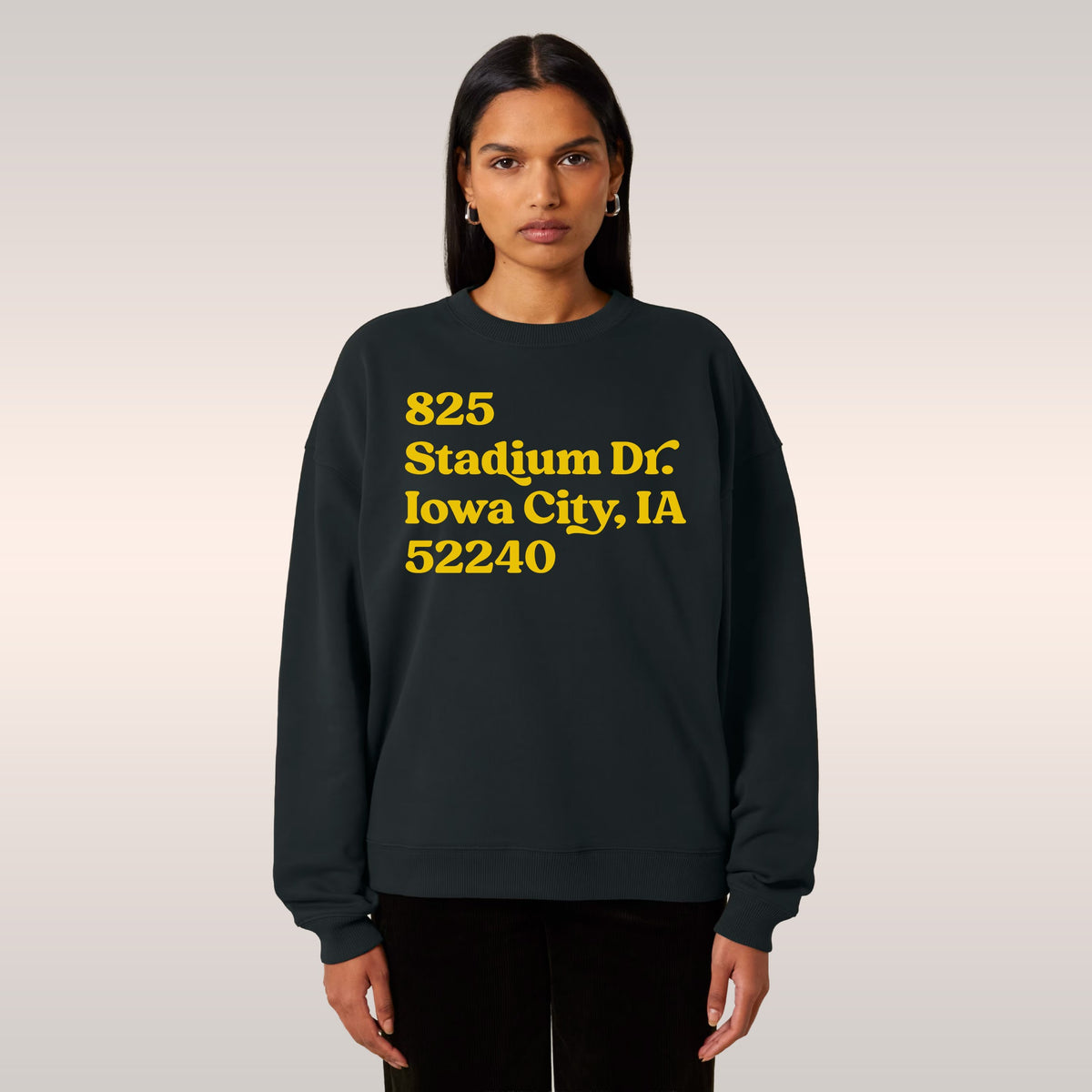 Iowa Football Stadium Address Sweatshirt
