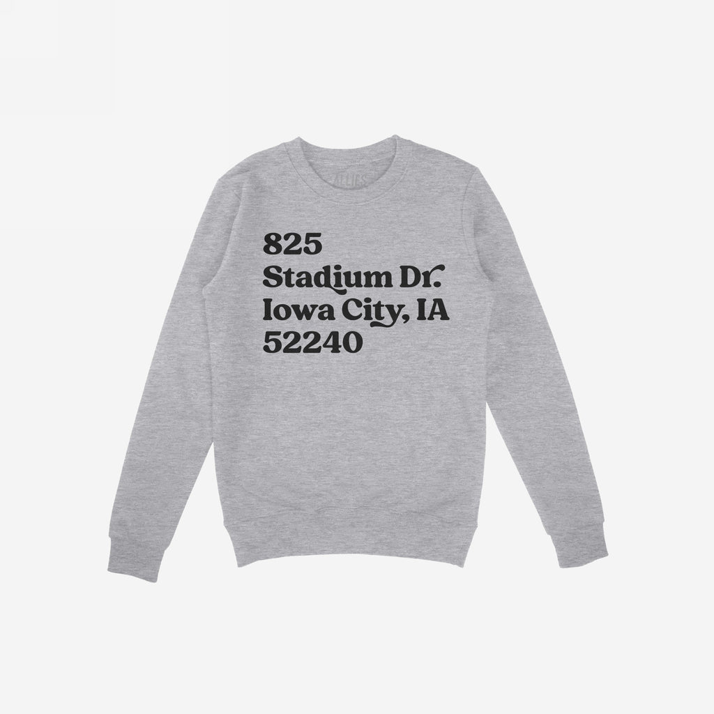 Iowa Football Stadium Address Hoodie & Sweatshirt
