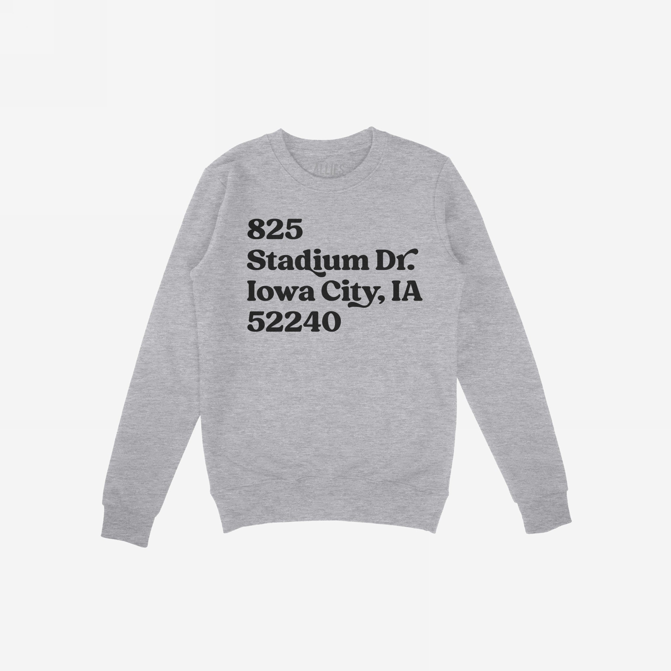 Iowa Football Stadium Address Hoodie & Sweatshirt
