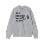 Iowa Football Stadium Address Sweatshirt