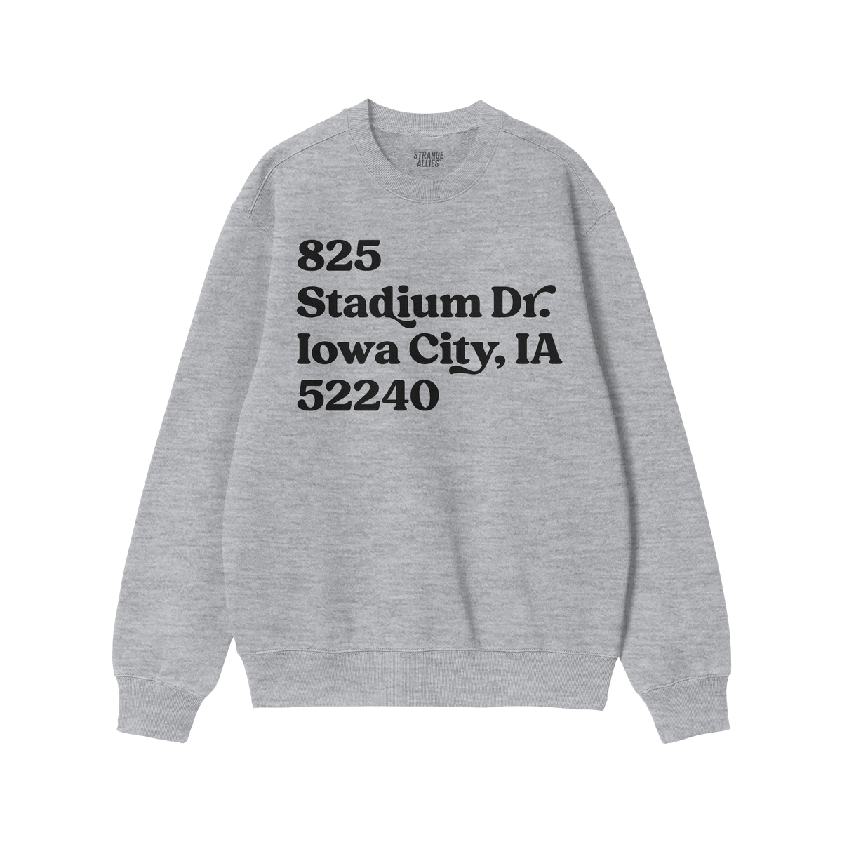 Iowa Football Stadium Address Sweatshirt