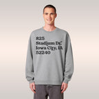 Iowa Football Stadium Address Sweatshirt