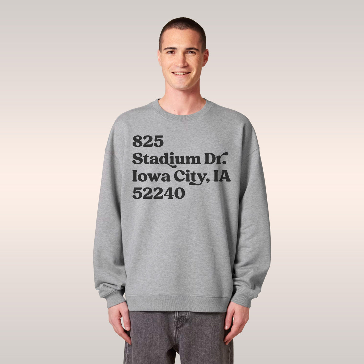 Iowa Football Stadium Address Sweatshirt