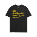 Iowa Football Stadium Address T-shirt