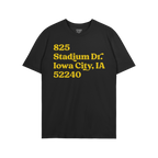 Iowa Football Stadium Address T-shirt