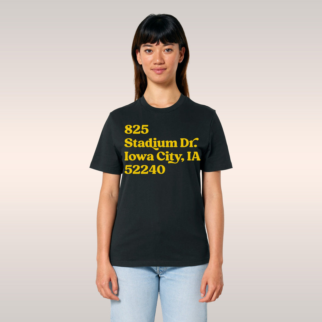 Iowa Football Stadium Address T-shirt