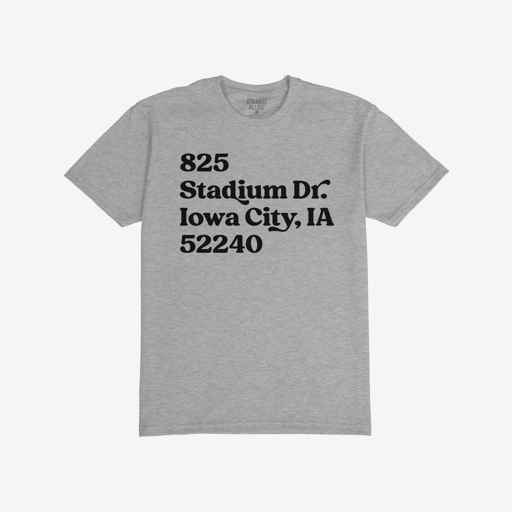 Iowa Football Stadium Address T-shirt