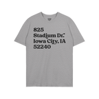 Iowa Football Stadium Address T-shirt