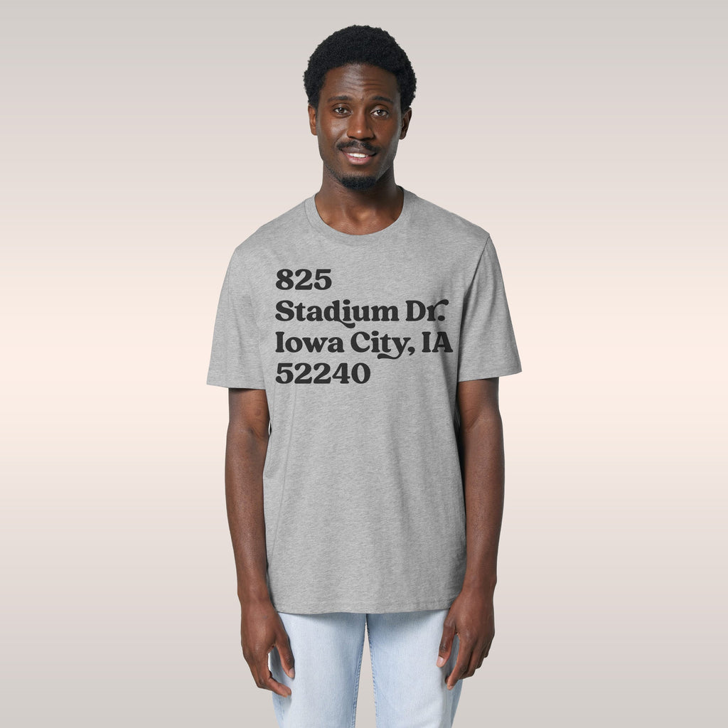 Iowa Football Stadium Address T-shirt
