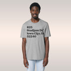 Iowa Football Stadium Address T-shirt