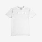 Irregardlessly T-shirt featuring bold black text 'IRREGARDLESSLY' on a plain white tee, encapsulating ironic humor for grammar rebels, with brand label 'STRANGE ALLIES' visible inside the collar.
