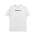 Irregardlessly T-shirt featuring bold black text 'IRREGARDLESSLY' on a plain white tee, encapsulating ironic humor for gramma