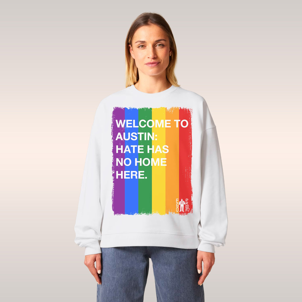 Custom Hate Has No Home Here Pride Sweatshirt