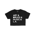 Los Angeles Art Drugs Music Crop Top