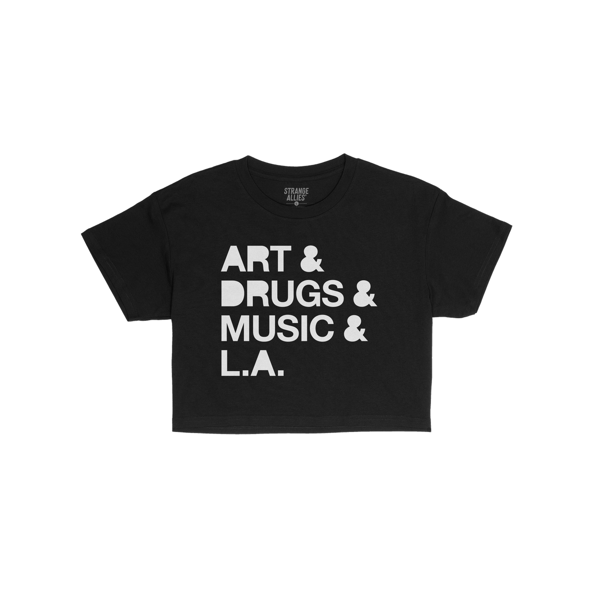Los Angeles Art Drugs Music Crop Top