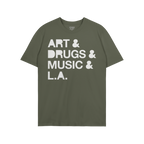 Los Angeles Art Drugs Music T-shirt
