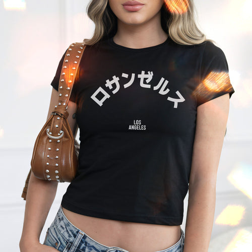 Los Angeles Japanese Women's Baby Tee