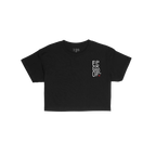 Make Art Every Day Women's Baby Tee features EGO PROOF text and red heart on the chest, emphasizing creativity and individual