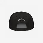 Back view of the Make Art Every Day Hat, featuring EGOPROOF embroidery above the adjustable snap-back strap. Ideal for creative individuals, this cap embodies artistic dedication and comfortable style.