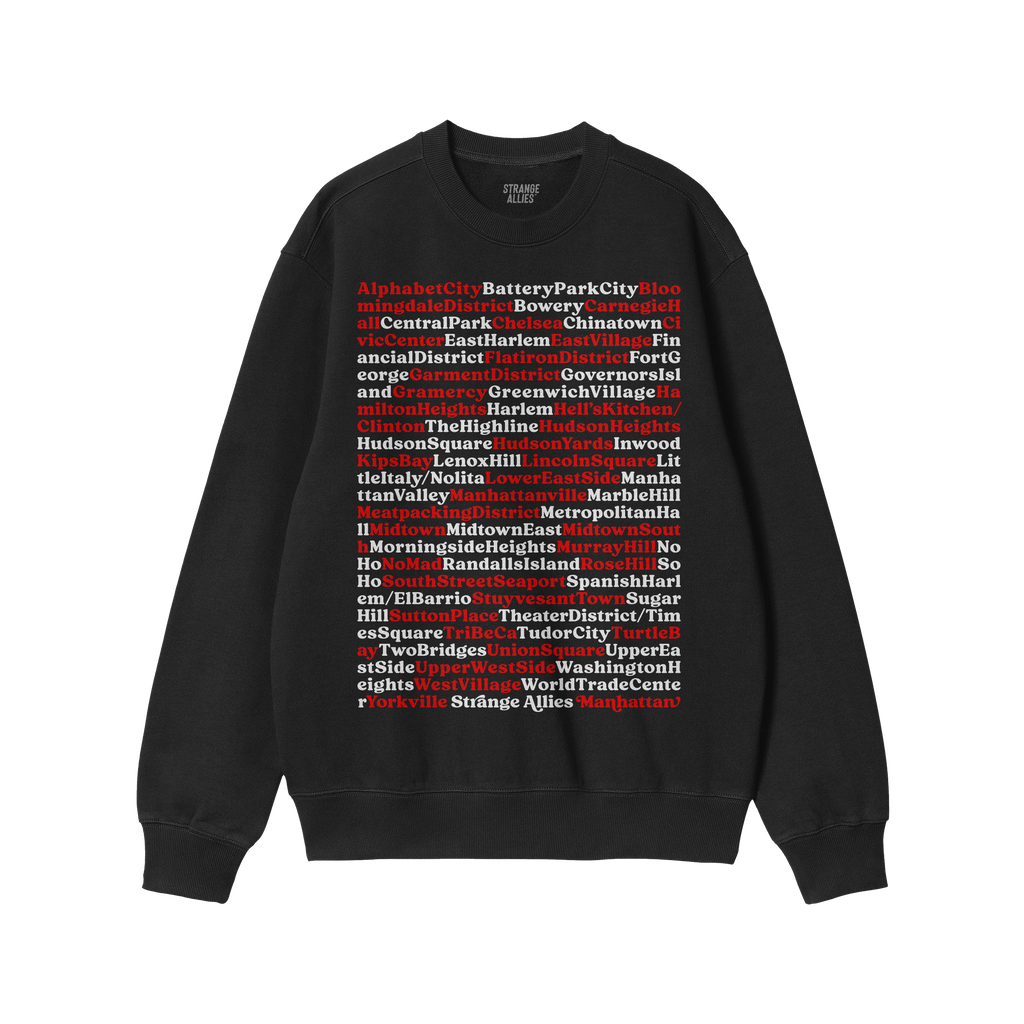 Manhattan Neighborhoods Sweatshirt