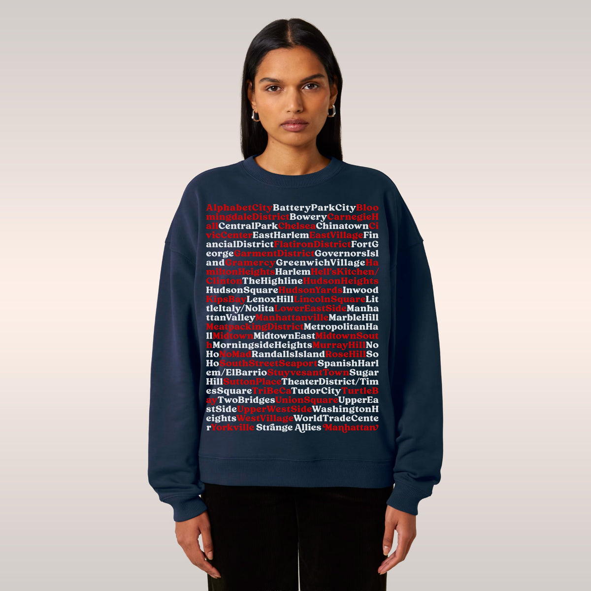 Manhattan Neighborhoods Sweatshirt