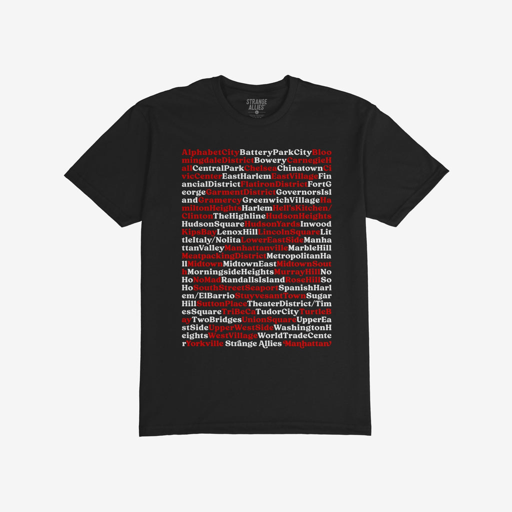 Manhattan Neighborhoods T-shirt