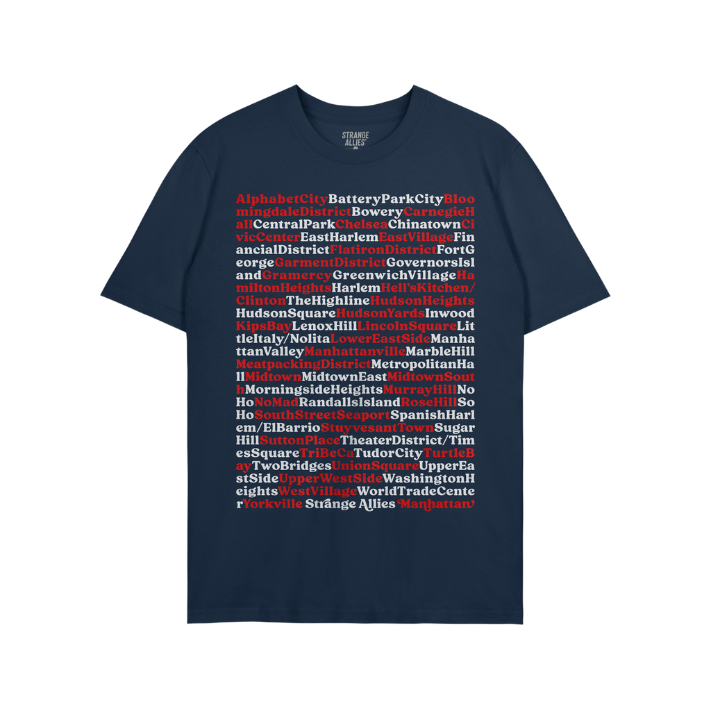 Manhattan Neighborhoods T-shirt