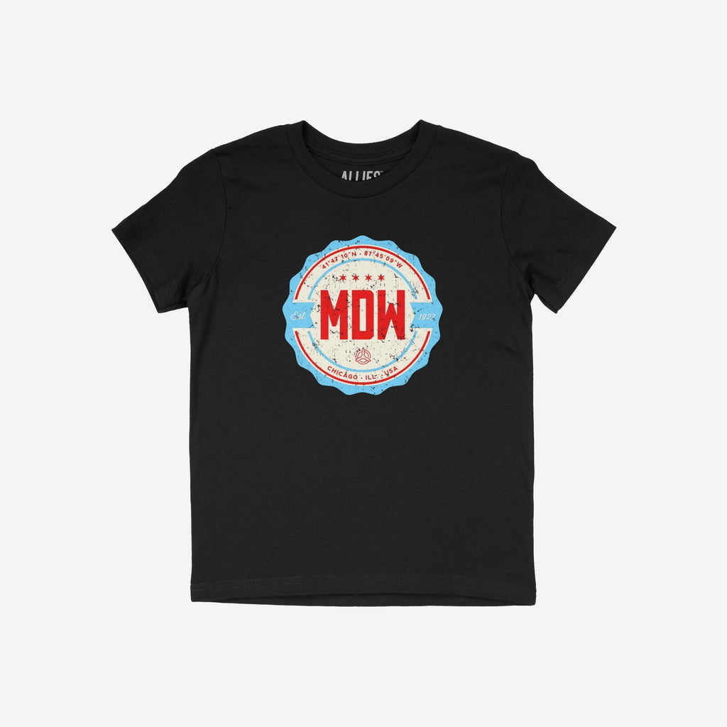 Chicago MDW Midway Airport Badge T-shirt