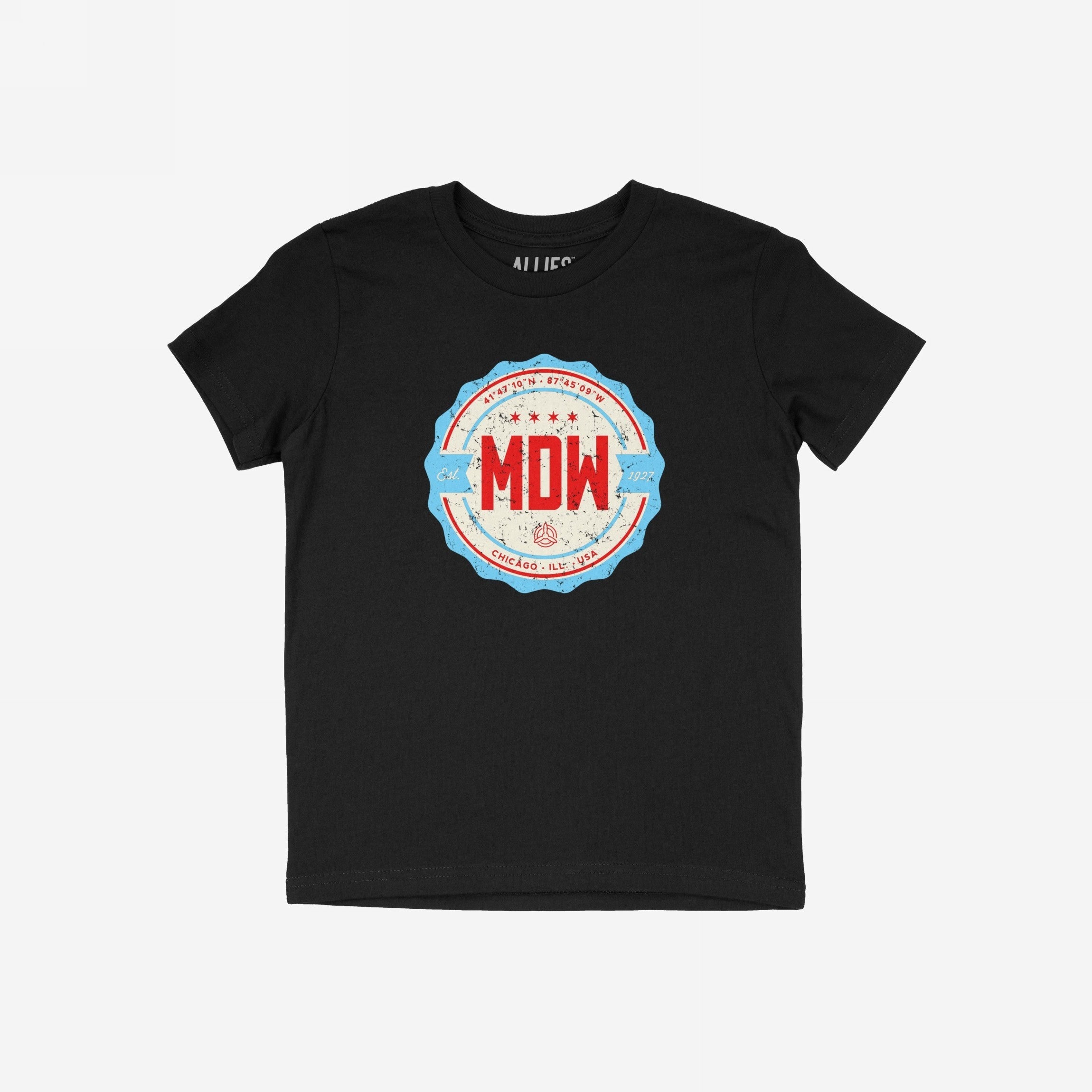 Chicago MDW Midway Airport Badge T-shirt
