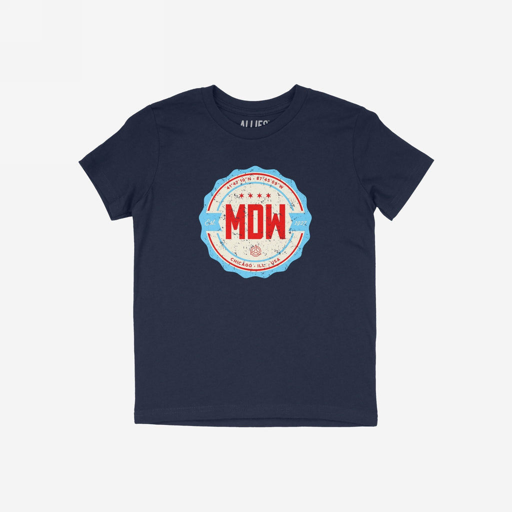 Chicago MDW Midway Airport Badge T-shirt