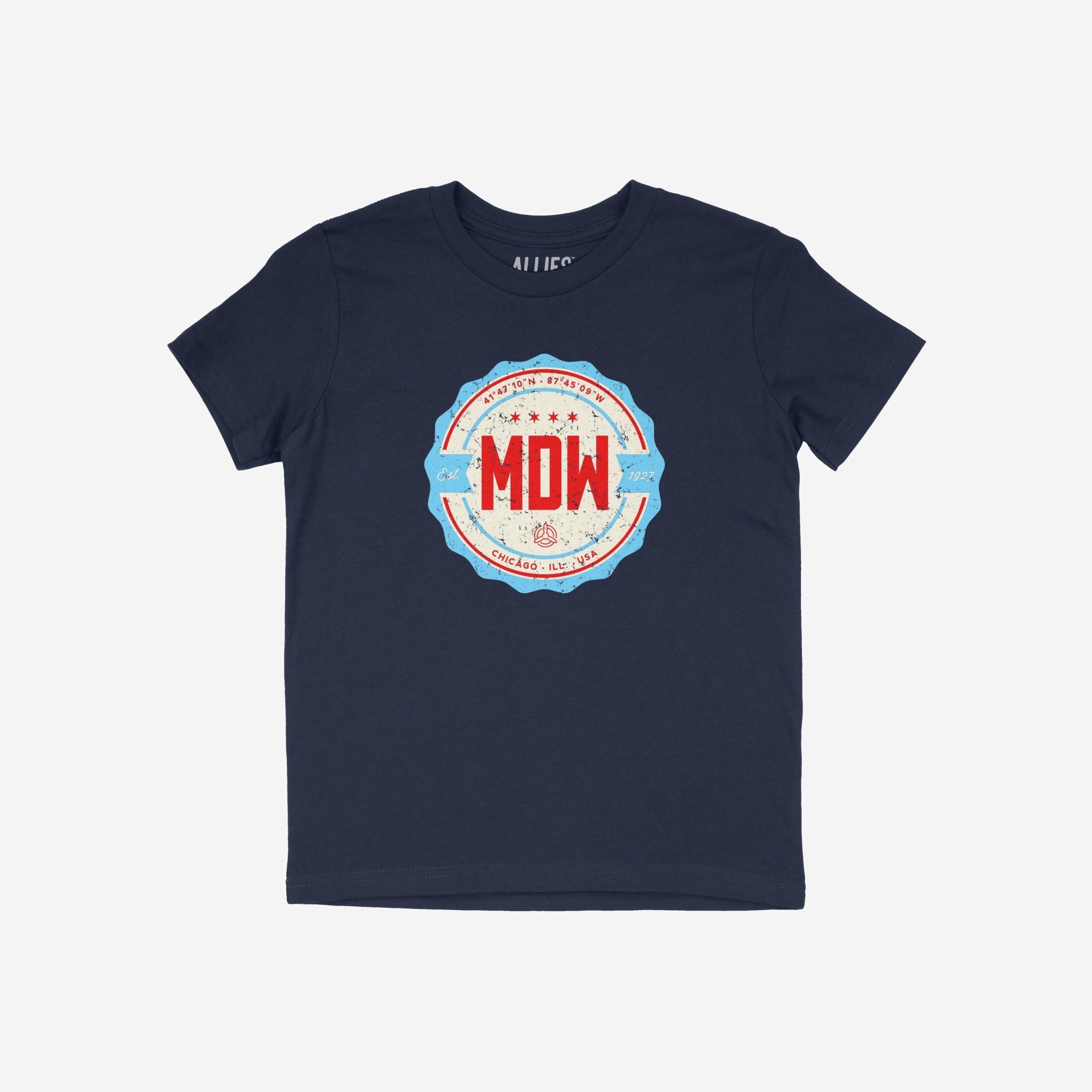 Chicago MDW Midway Airport Badge T-shirt