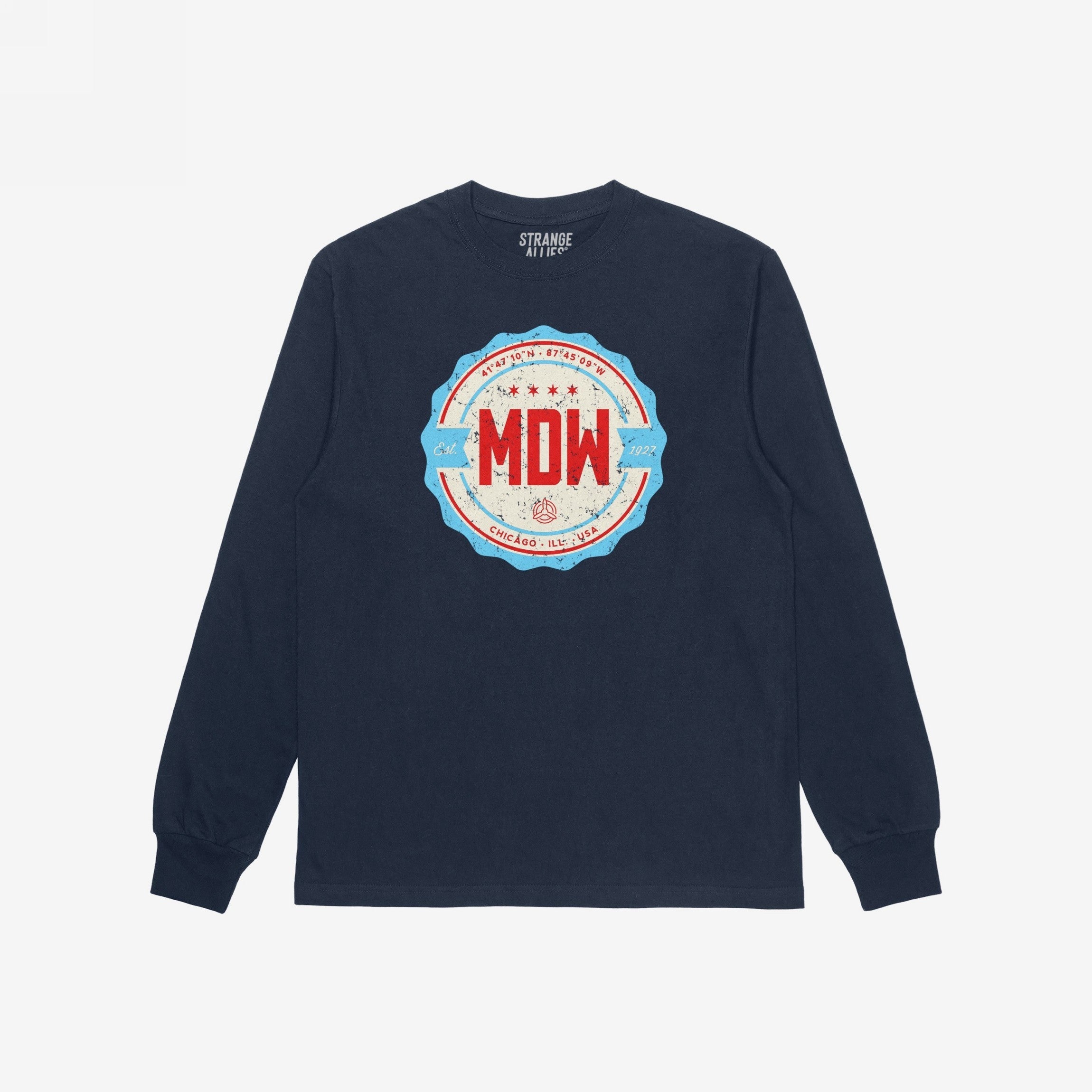 Chicago MDW Midway Airport Badge T-shirt